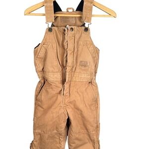 Schmidt Workwear Youth Small Regular Brown Insulated Bib Overalls TBB21BD